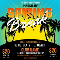 Spring Break Flyer Template Design | PosterMyWall