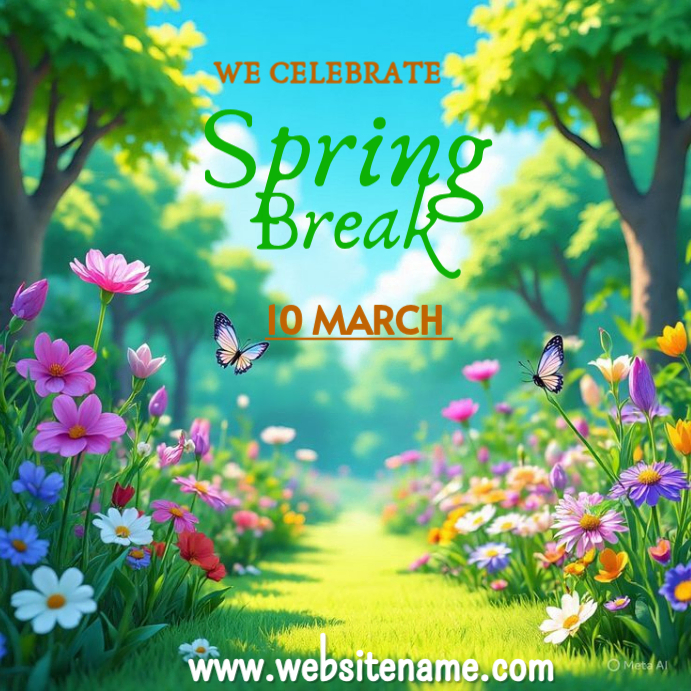 Spring Break Instagram Post Template | PosterMyWall