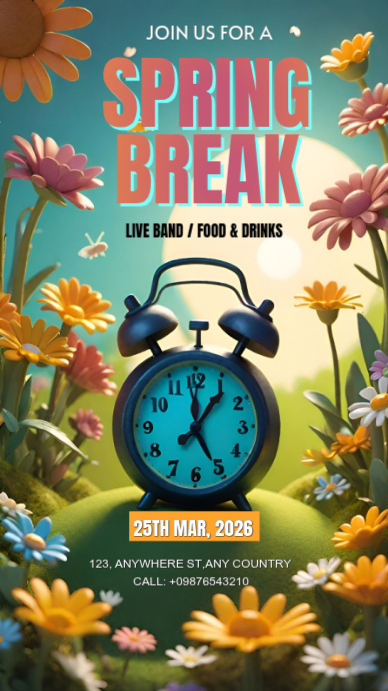 Spring Break Instagram Story Template | PosterMyWall