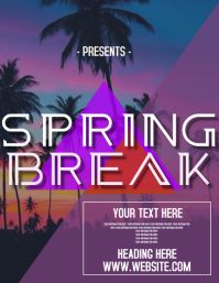 SPRING BREAK NIGHT PARTY AD FLYERS Template | PosterMyWall