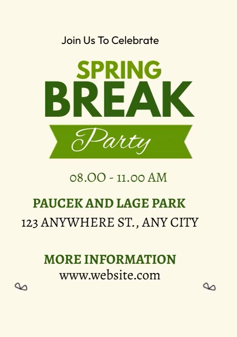 Spring Break Offer Template | PosterMyWall