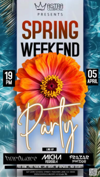 Spring Break Party Ad Design Template Instagram Story