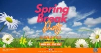 Spring Break Party Facebook Shared Image template