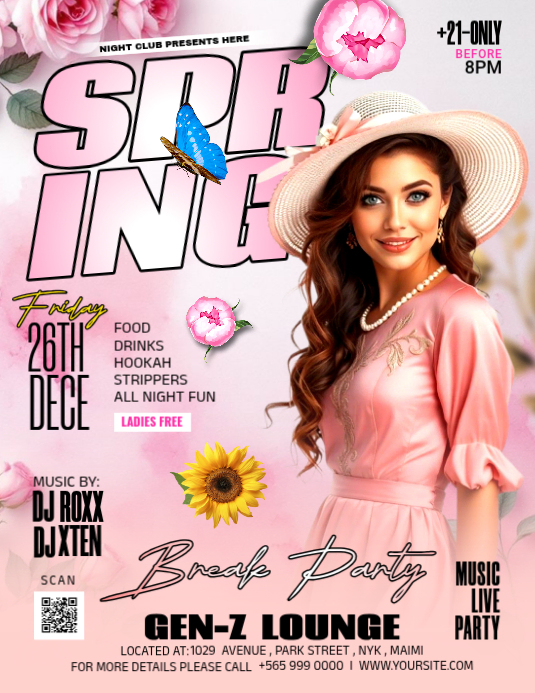 Spring Break Party Template | PosterMyWall