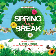 Spring Break Party Instagram na Post template