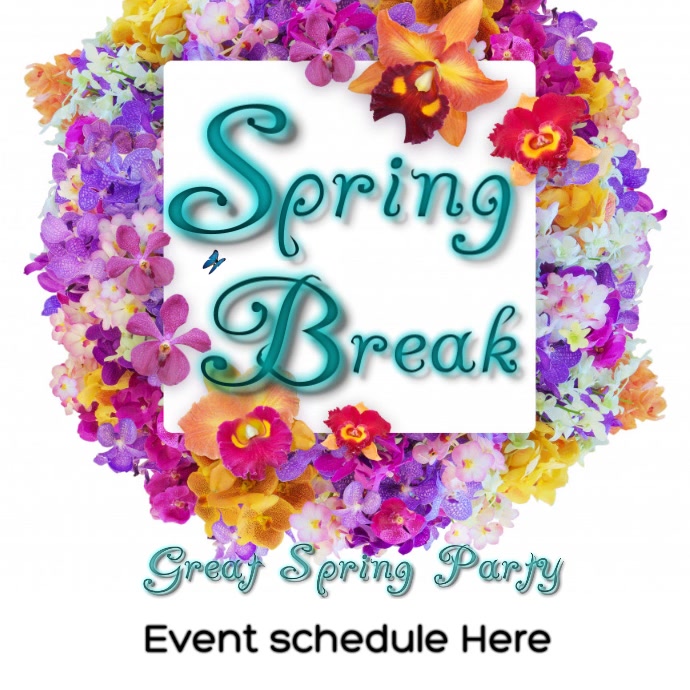 Spring Break Patrites Copy of Spring Break party | PosterMyWall