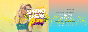 Spring Break Party Facebook Cover Photo template