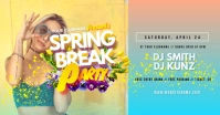 Spring Break Party Facebook Shared Image template