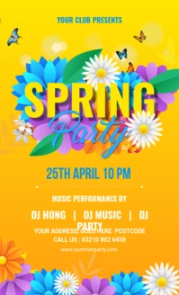 Spring Break Party Flyer US Legal template