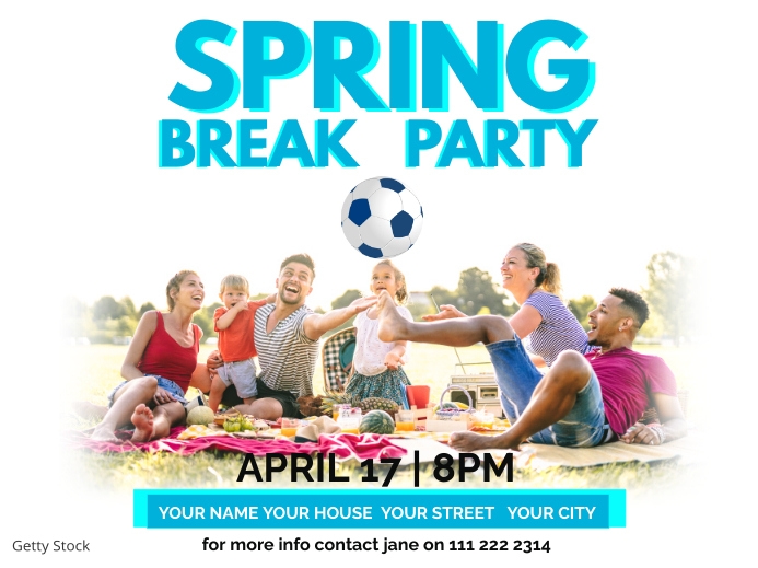 spring break party instagram post Template | PosterMyWall