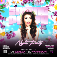 Spring Break Party Instagram Post Video template