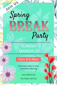 Spring Break Party Template | PosterMyWall