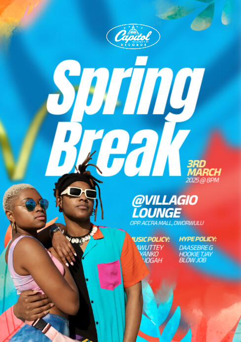 Spring Breakout Party Spring Break Party Template | PosterMyWall