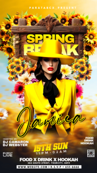 Spring Break Party Template Instagram Story