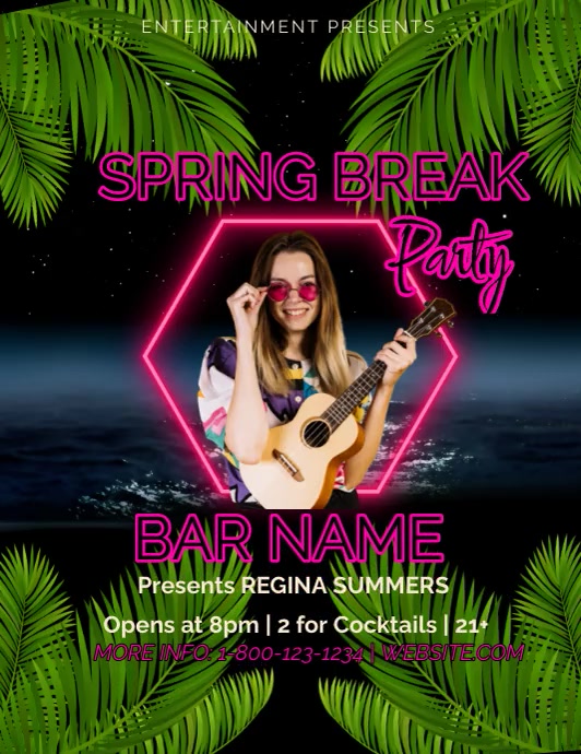 Plantilla de Folleto de Vacaciones de Primavera | PosterMyWall