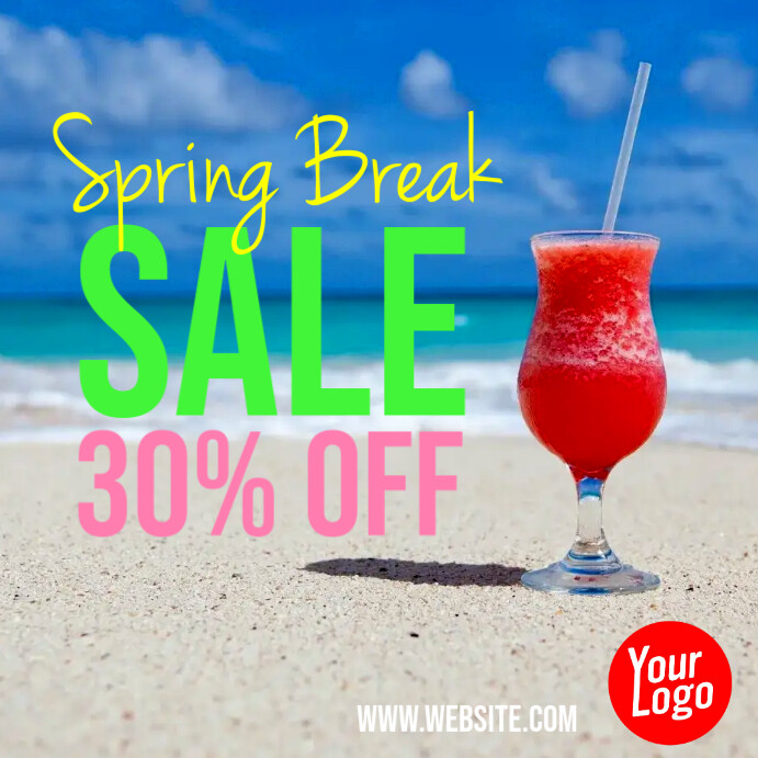 Copia de Spring Break Sale 30% Off Instagram Ad | PosterMyWall