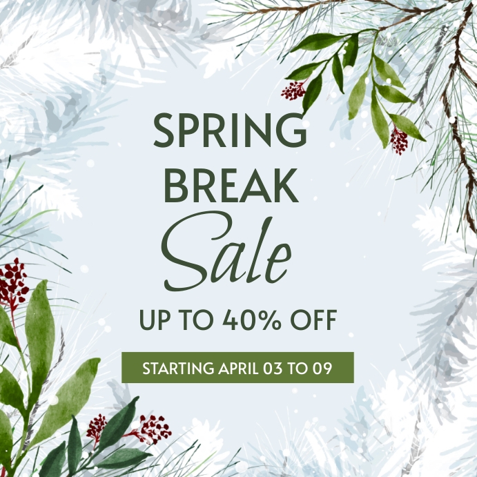 Plantilla de spring break sale | PosterMyWall