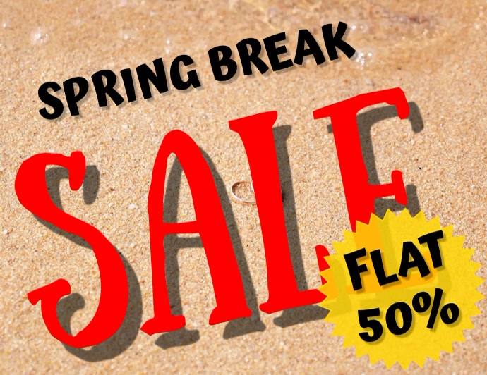Spring break Sale Template | PosterMyWall