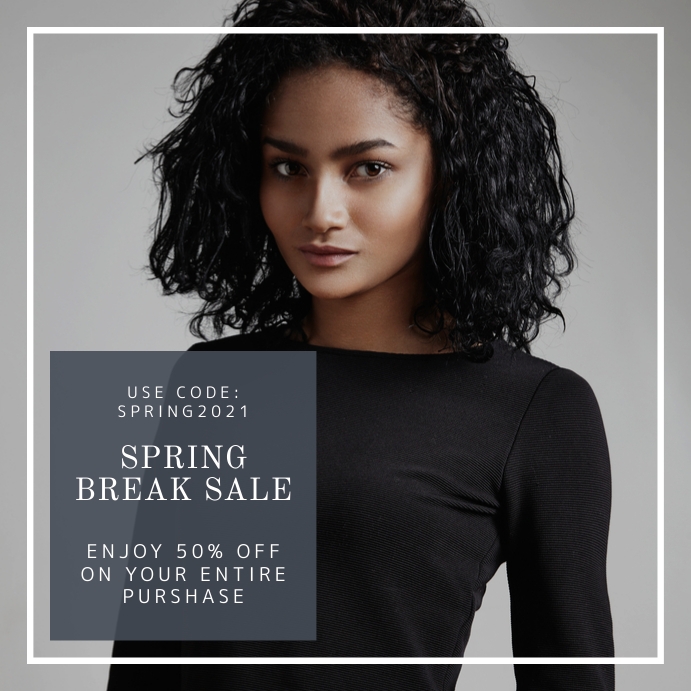 Spring Break Sale Fashion Template | PosterMyWall