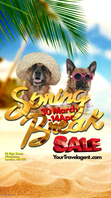 Spring Break Sale Instagram video template | PosterMyWall