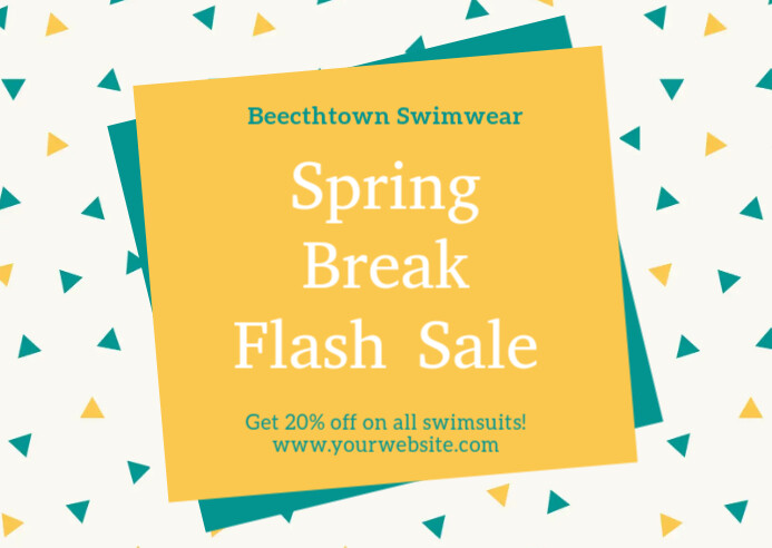 Spring Break Sale Postcard Template | PosterMyWall