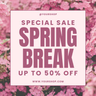 Spring Break Special Offers Instagram Post Template | PosterMyWall