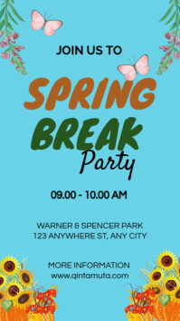 Spring Break Template PosterMyWall