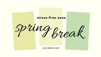 Spring Break Templates Encabezado de blog
