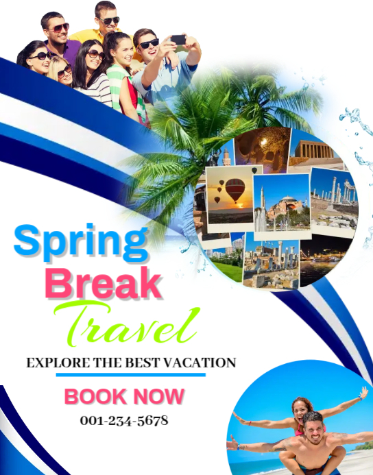 Spring Break Travel Iphosta/Ibhodi lasebondeni template