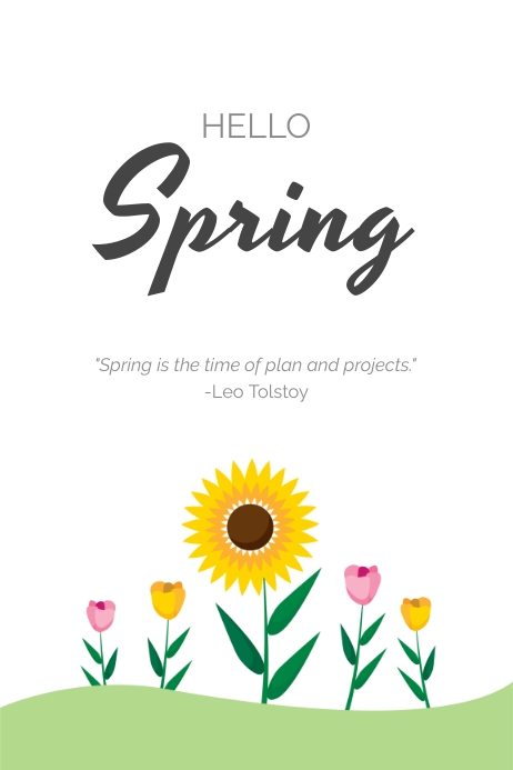 spring card simple Template | PosterMyWall