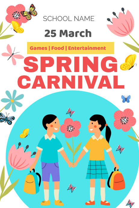 Spring Carnival Design Spring carnival poster template | PosterMyWall