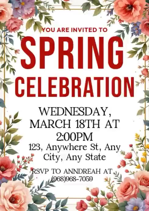 Spring Celebration Template | PosterMyWall