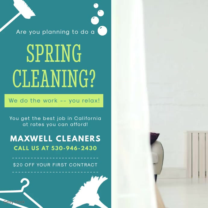 Spring Clean Up Adds Copy of Spring Cleaner Service Ad | PosterMyWall