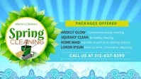 Spring Cleaner Service Banner Facebook-covervideo (16:9) template