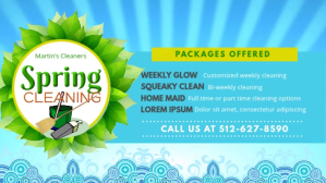Spring Cleaner Service Banner Facebook Cover Video (16:9) template