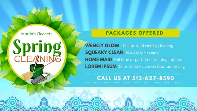 Clean Spring Banner Spring Cleaner Service Banner Template | PosterMyWall