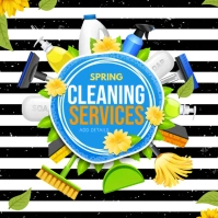 spring cleaning, cleaning service Square (1:1) template