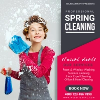 spring cleaning,lawn cleanig,cleaning Cuadrado (1:1) template