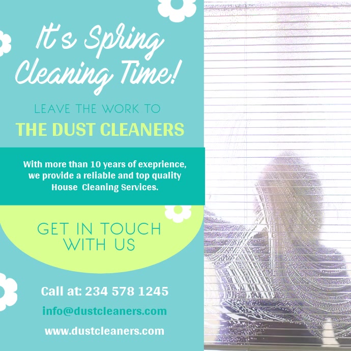 Spring Clean Up Adds Spring Cleaning Ad Square Video Template | PosterMyWall