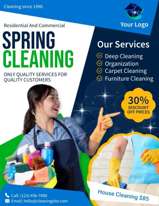 Copy of Spring cleaning advertisement flyer | PosterMyWall