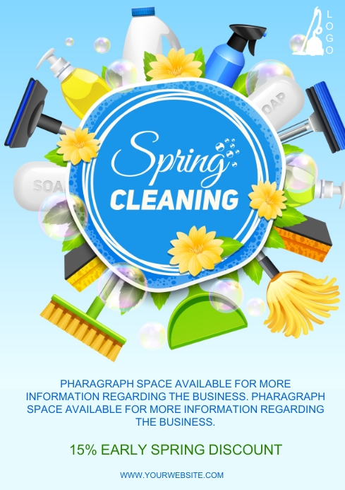 Spring Clean Flyer SPRING CLEANING COMPANY AD FLYER TEMPLATE | PosterMyWall