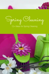 Spring Cleaning Custom Pinterest Pin Template