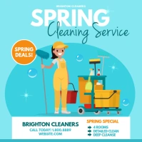 Spring cleaning Instagram Post template