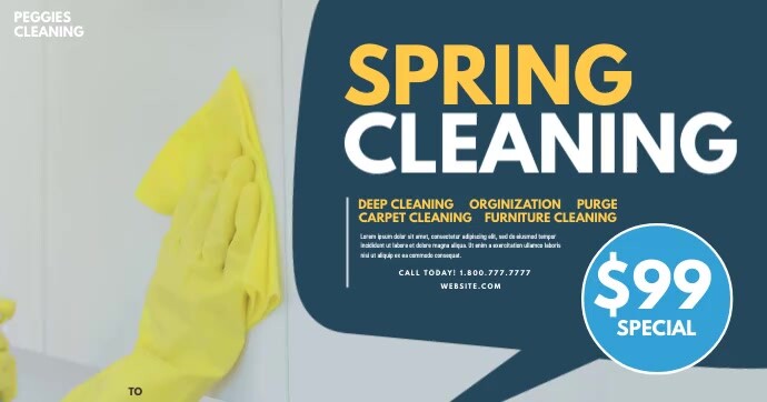 Spring Clean Advert Copy of Spring cleaning | PosterMyWall