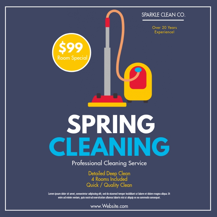 Spring Clean Advert Copy of Spring cleaning | PosterMyWall
