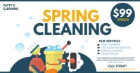Spring cleaning Facebook Shared Image template