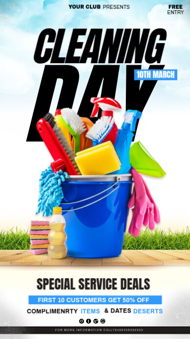 Spring Clean Display Copy of Spring cleaning | PosterMyWall
