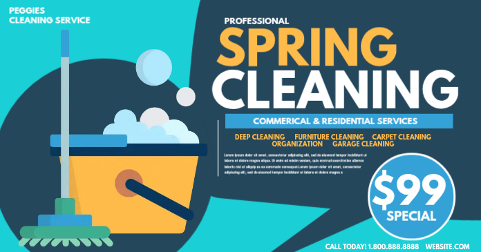 Spring Cleaning Services Promotion Template | PosterMyWall