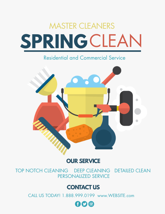Spring Clean Design Copy of Spring cleaning | PosterMyWall