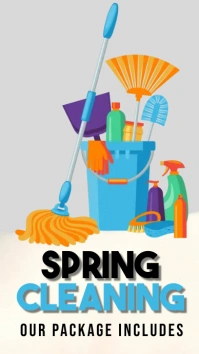Spring Cleaning Instagram-Story template